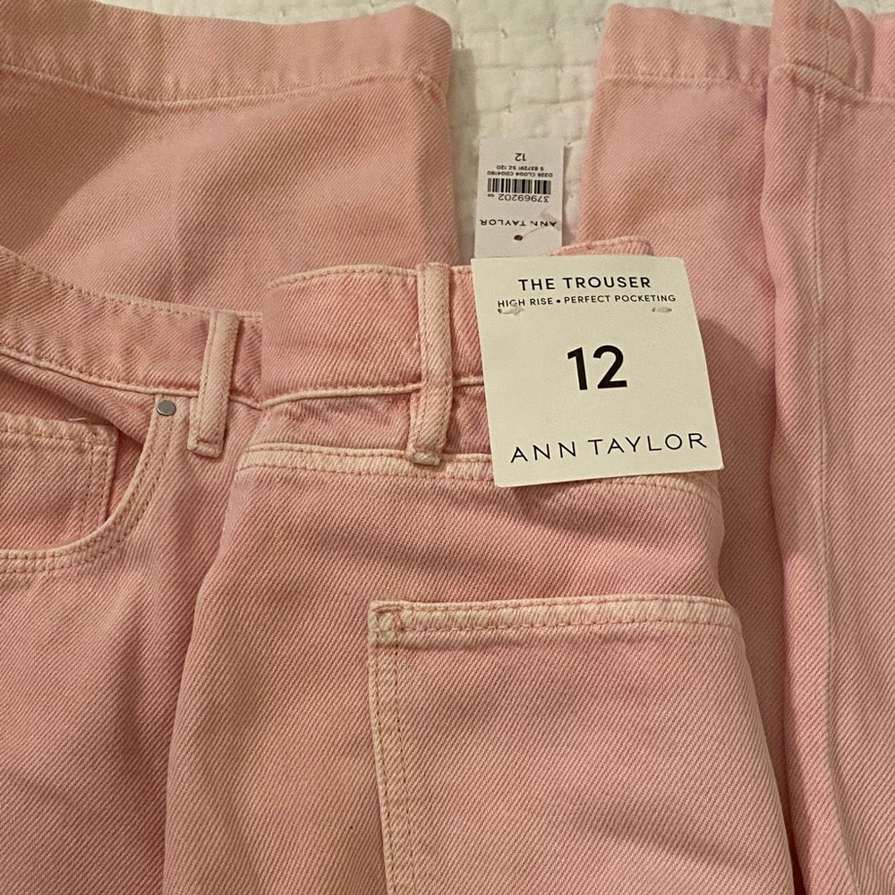 Ann Taylor High Rise Pink Jeans